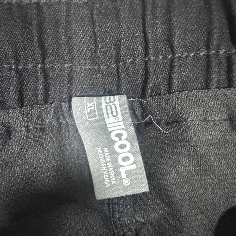 32 Degrees Cool Womens Black Cotton Skort XL Elastic Drawstring Waist Pockets